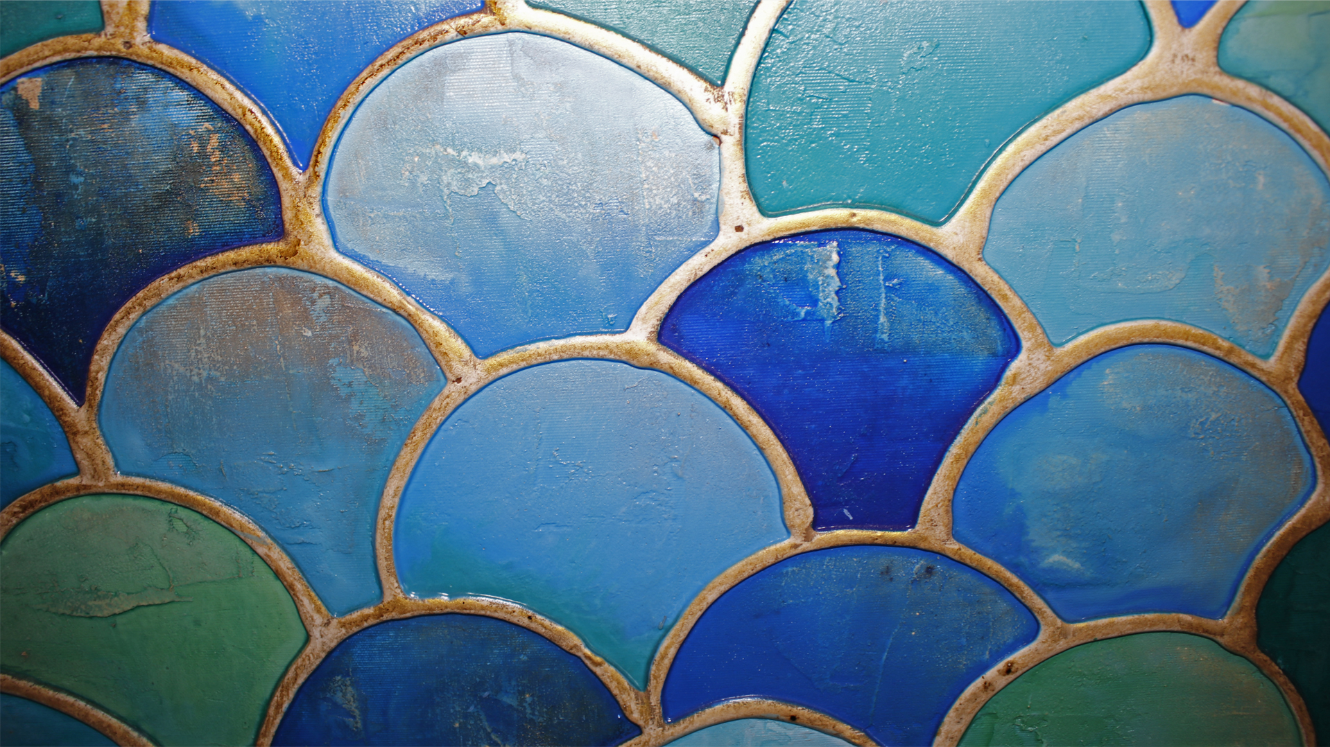 CUADRO CIRCULOS AZULES